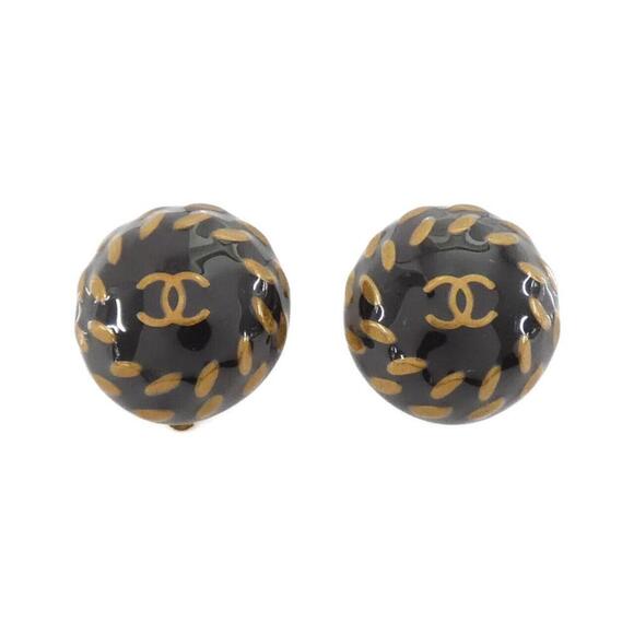 CHANEL Black Earrings